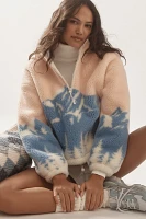 Beach Riot Leona Sherpa Quarter-Zip Pullover