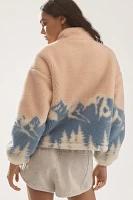 Beach Riot Leona Sherpa Quarter-Zip Pullover