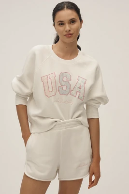 LoveShackFancy Stellina Pullover Sweatshirt