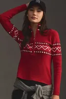 The Upside Monterosa Blanche Half-Zip Sweater