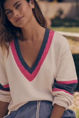 The Upside Peggy Long-Sleeve V-Neck Sweater