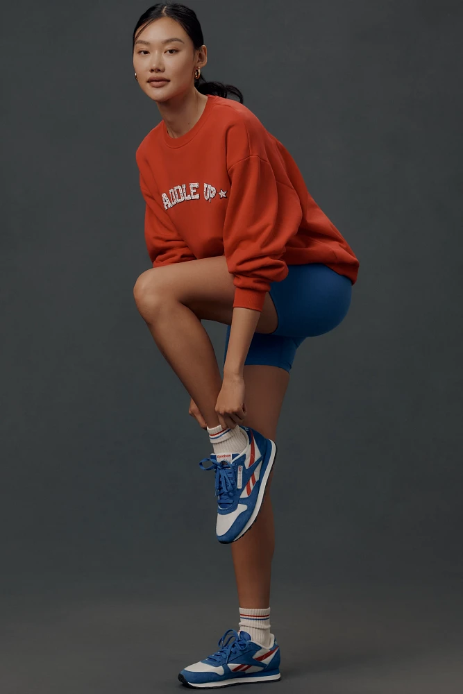 By Anthropologie Crew-Neck Saddle Up Sweatshirt