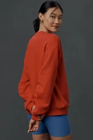 By Anthropologie Crew-Neck Saddle Up Sweatshirt