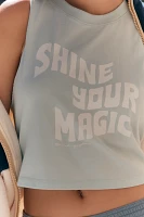 Spiritual Gangster Shine Your Magic Callie Crop Tank