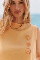 Spiritual Gangster Crawford Icons Cropped Tank Top