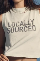 Spiritual Gangster Local Graphic Crawford Crop Tank Top
