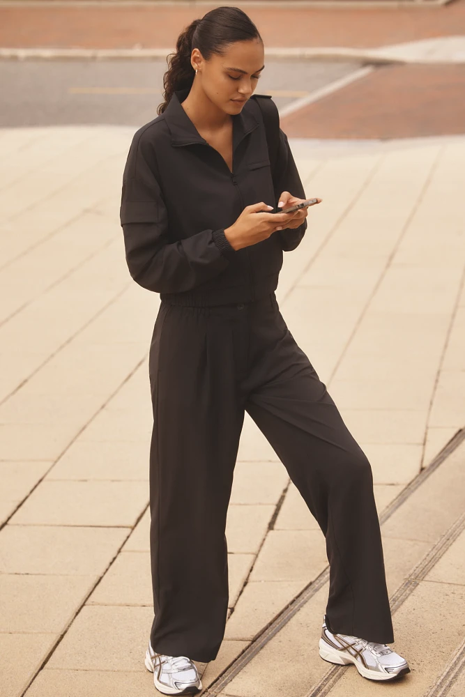 Beyond Yoga Status Wide-Leg Trousers