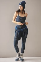 By Anthropologie Cropped Racerback Shine Top