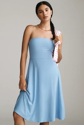 Beyond Yoga Featherweight Strapless Midi Dress