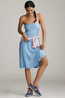 Beyond Yoga Featherweight Strapless Midi Dress