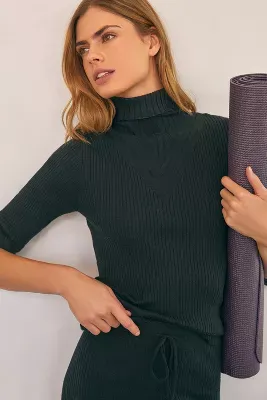 Varley Esme Rib Roll-Neck Sweater