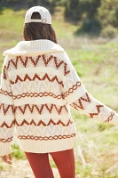Varley Brooke Fairisle Cardigan Sweater