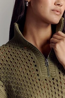 Varley Gaines Short-Sleeve Half-Zip Knit Pullover
