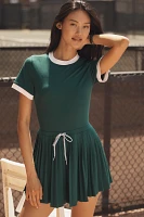 Varley Trent Short-Sleeve Court Mini Dress