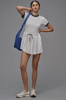 Varley Trent Short-Sleeve Court Mini Dress