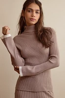 Varley Ravena Rib-Knit Turtleneck Sweater