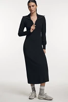 Varley Alexis Half-Zip Midi Dress