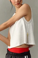 Varley High-Neck Cropped Tank Top