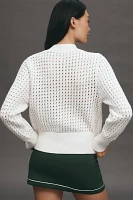 Varley Bettina Button-Front Cardigan Sweater
