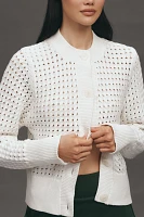 Varley Bettina Button-Front Cardigan Sweater