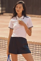 Varley Sarka High-Rise Sateen Shorts