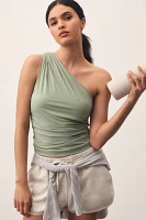 Sweaty Betty One-Shoulder Gathered Top