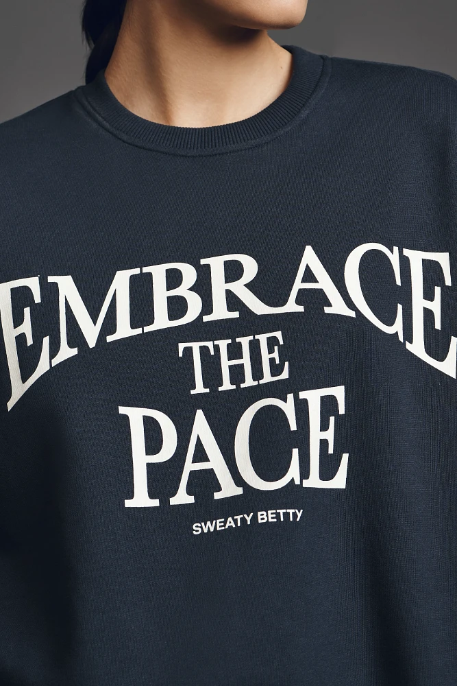 Sweaty Betty Embrace the Pace Graphic Sweatshirt