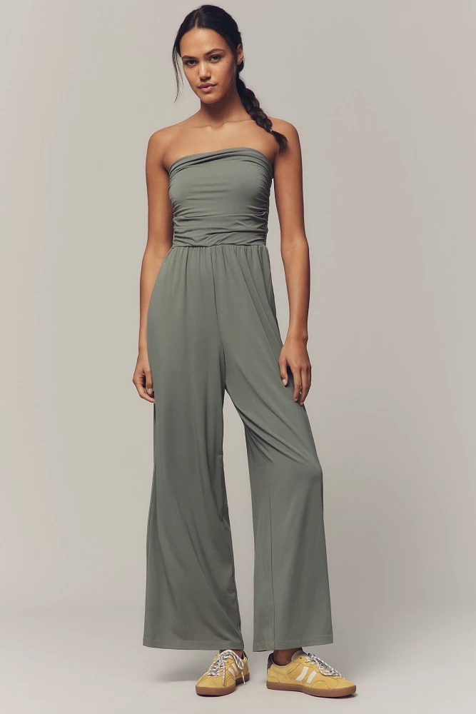 Sweaty Betty Strapless Wide-Leg Jumpsuit