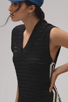 Lune Celeste Crochet Knit Sleeveless Top