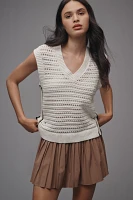 Lune Celeste Crochet Knit Sleeveless Top