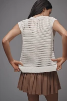Lune Celeste Crochet Knit Sleeveless Top