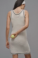 Lune Celeste Crochet Knit Mini Dress