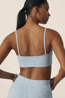STRUT THIS Cher Ribbed Scoop-Neck Sports Bra