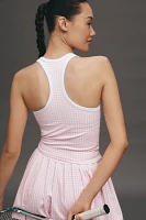 Recreational Habits Paige Gingham Sports Bra Tank