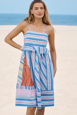 Celandine Sleeveless Square-Neck Knee-Length Dress