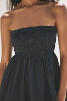 By Anthropologie Strapless Smocked Top