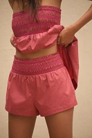 By Anthropologie Smocked Micro Shorts