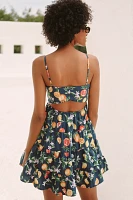 Mahila Tiered Cotton Sleeveless Mini Dress