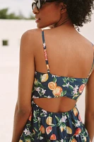 Mahila Tiered Cotton Sleeveless Mini Dress