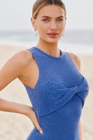 Sunday Brooklyn Twist-Front Maxi Dress