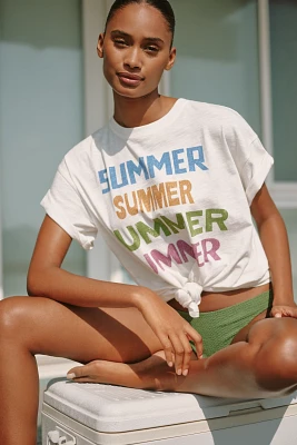 Celandine Boxy Crew-Neck Tee