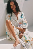The Carolita Printed Tiered Shirt Dress by Celandine