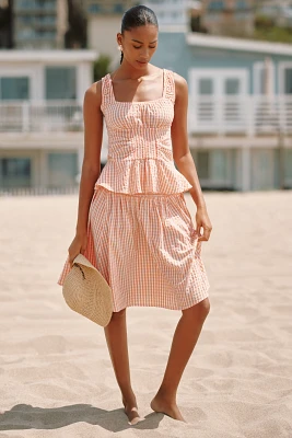 Celandine Lakeside Smocked Knee-Length Skirt
