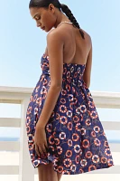 Celandine Cotton Sleeveless Bow-Front Mini Dress