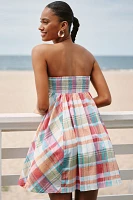 Celandine Cotton Sleeveless Bow-Front Mini Dress