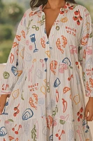 The Carolita Printed Tiered Shirt Dress: Jordan Nickson Edition
