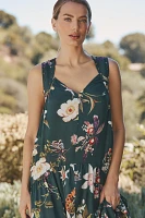 By Anthropologie Studded Harness Midi Dress