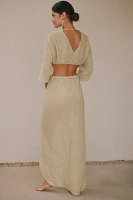 Suboo Stevie Pleated Cross-Over Maxi Dress