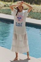Anisa Makhoul x Celandine Graphic Tee Twofer Maxi Dress