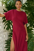 Celandine Cotton Crew Neck T-Shirt Dress
